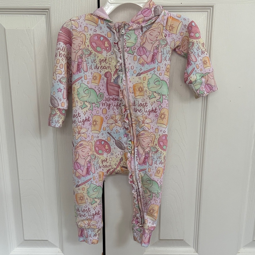Little Snuggles Bamboo Tangled Hooded Jumpsuit